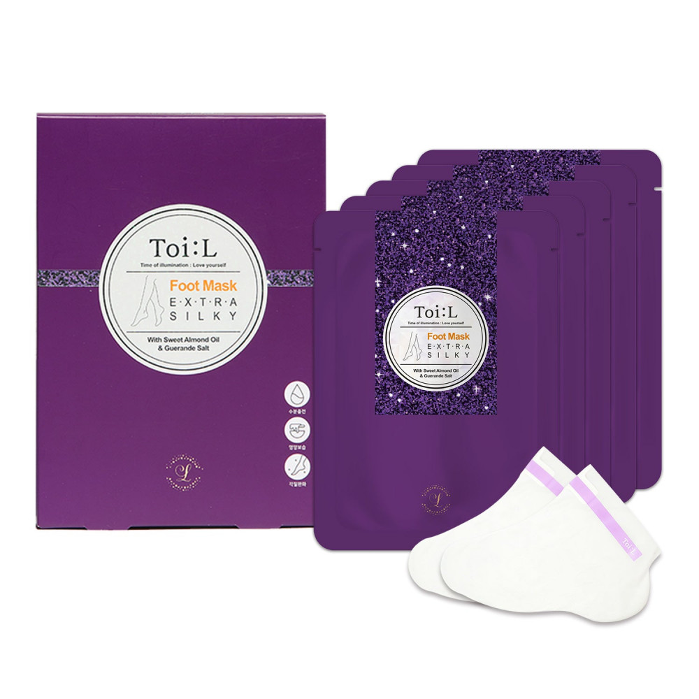 Toi:L Extra Silky Foot Mask (1 box 5Pairs)