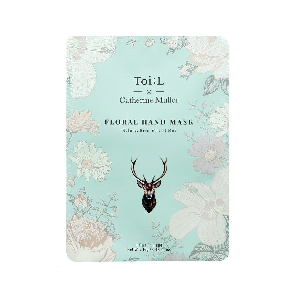 Toi:L x Catherine Muller Floral Hand Mask (1Pairs)